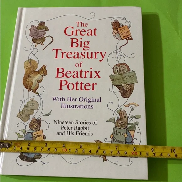 GREAT BIG TREASURY OF BEATRIX POTTER / Vintage 1992 & Plush - Picture 15 of 16